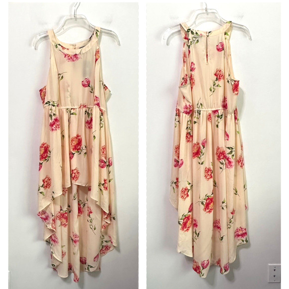 Torrid Georgette Hi Low Babydoll Top 0 Large Halter Sleeveless Party Plus NEW - Picture 1 of 8